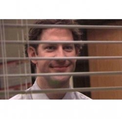Jim Office Blinds Meme Template