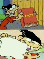 Double d facts book Meme Template
