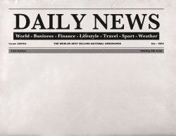 newspaper Meme Template