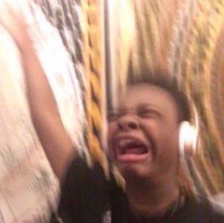 kid listening to music screaming with headset  Meme Template