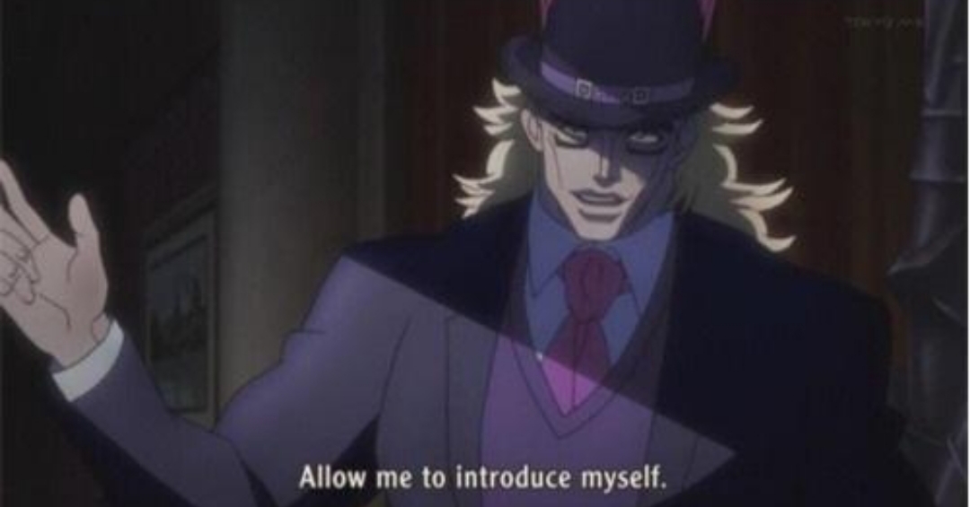 Allow me to introduce myself(jojo)  Meme Template