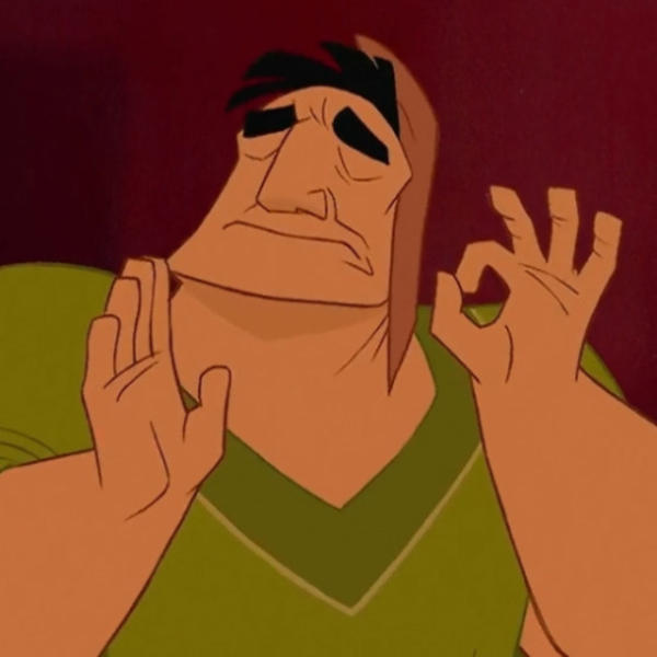 Kronk Just Right  Meme Template