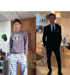 Me At My Wedding vs Me at X Meme Template