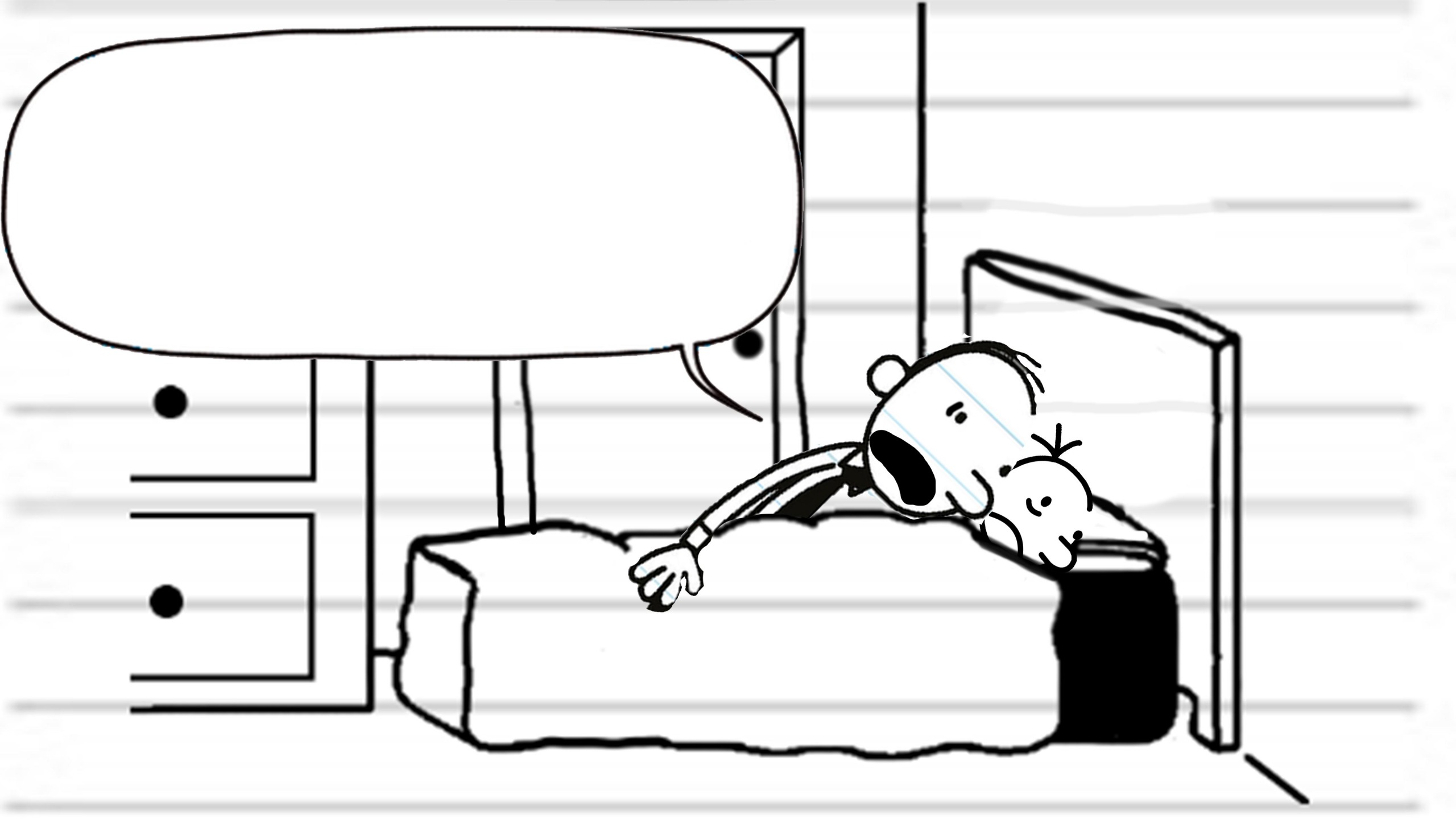 Diary of a wimpy kid template  Meme Template