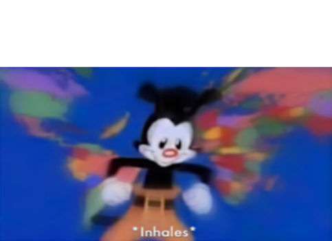 Yakko inhale  Meme Template