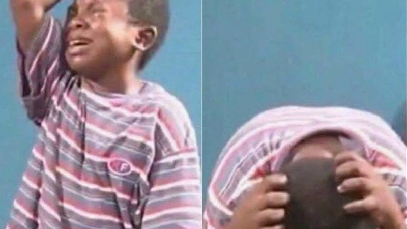 Crying black kid  Meme Template