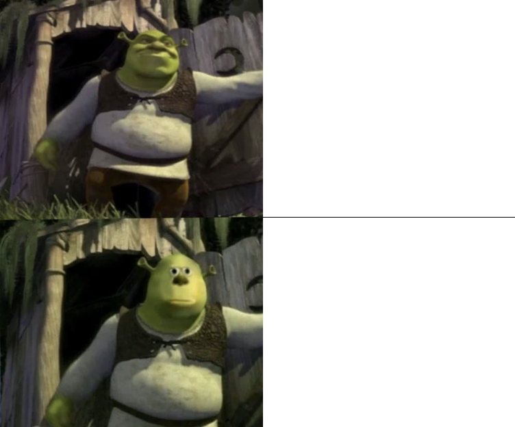 Shocked Shrek Face Swap  Meme Template