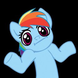 Pony Shrugs Meme Template