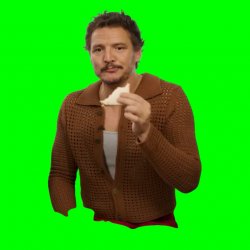 Pedro Pascal eating sandwich Meme Template