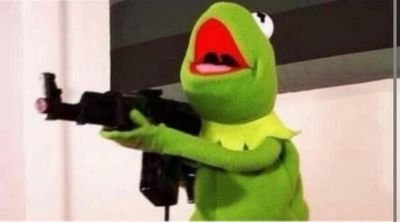 machine gun kermit  Meme Template