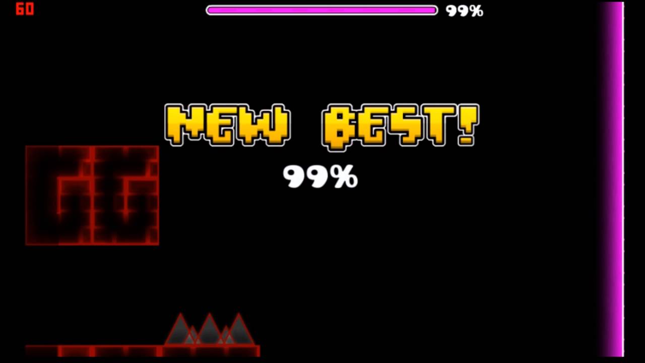 geometry dash fail 99%  Meme Template