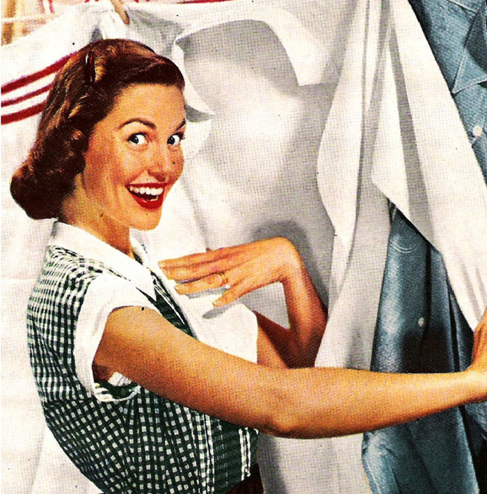 Vintage Laundry Woman  Meme Template