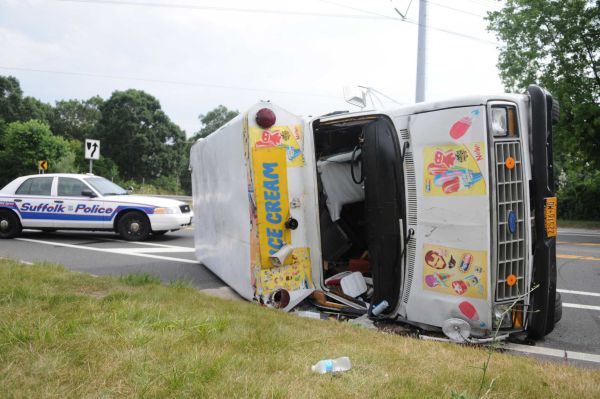 Overturned Ice Cream Truck  Meme Template