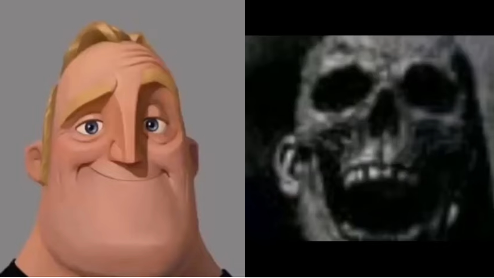 mr incredible becoming uncanny small size version  Meme Template