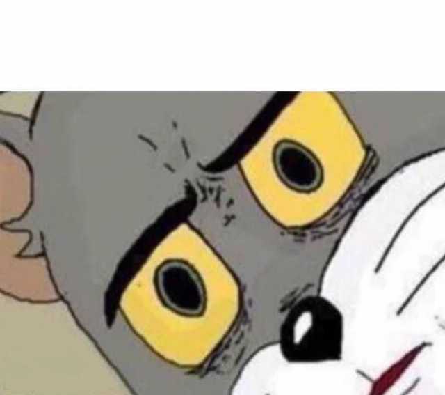 Tom Cat Unsettled Close up  Meme Template