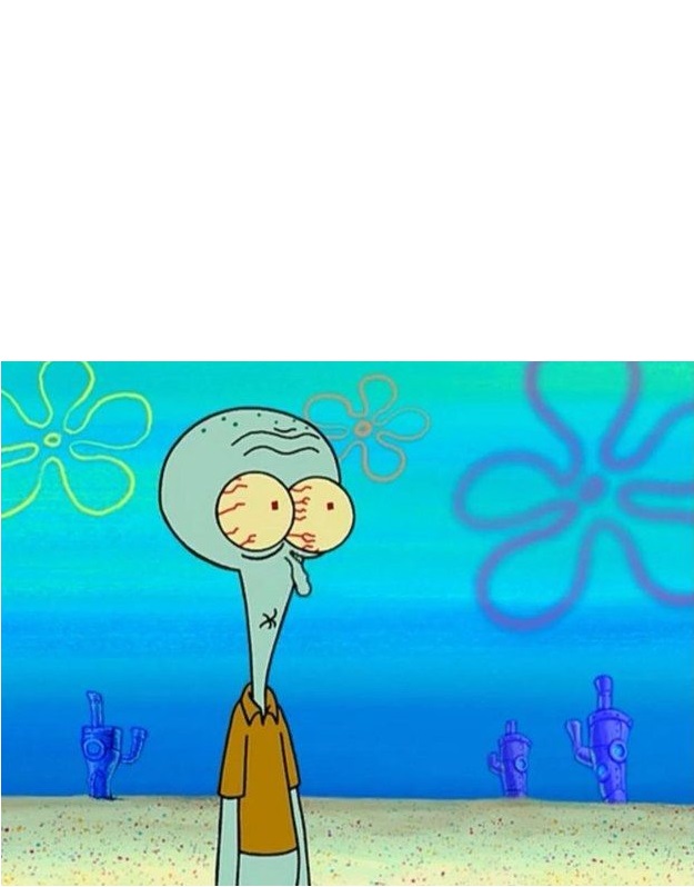 Squidward scared  Meme Template