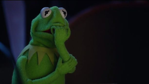 Kermit worried face  Meme Template