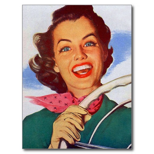 Vintage '50s woman driver  Meme Template