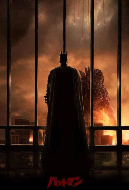 Godzilla Batman  Meme Template
