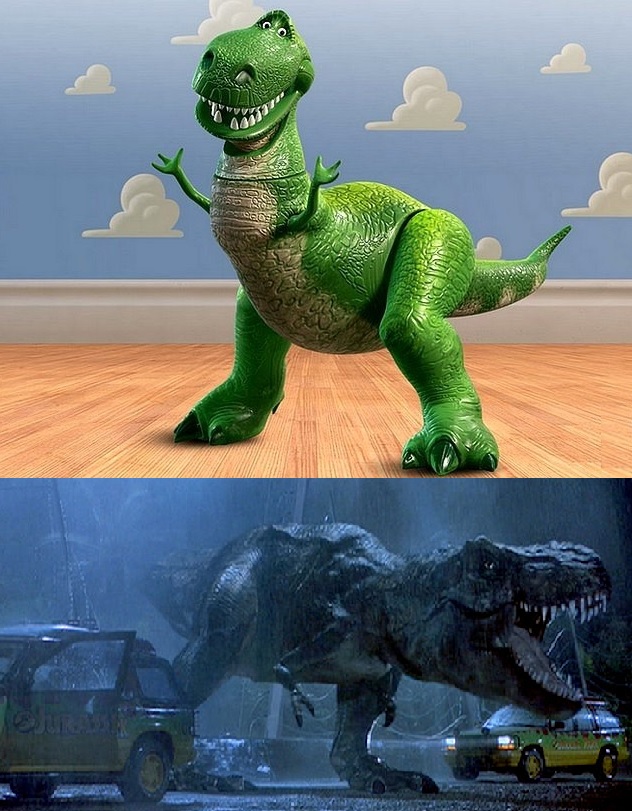 Jurassic Park Toy Story T-Rex  Meme Template