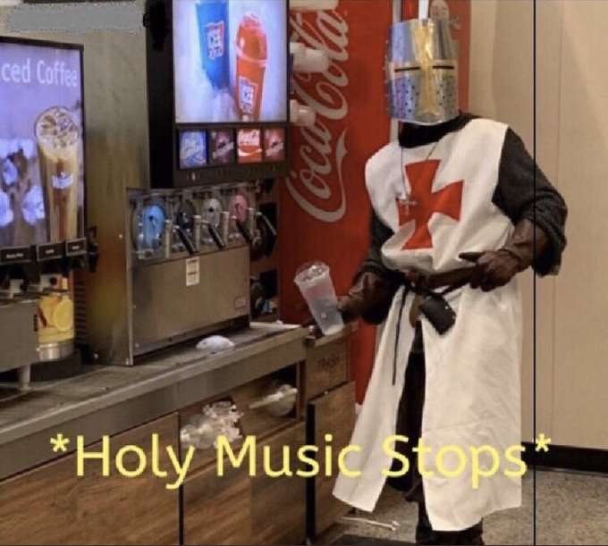 Holy Music Stops  Meme Template