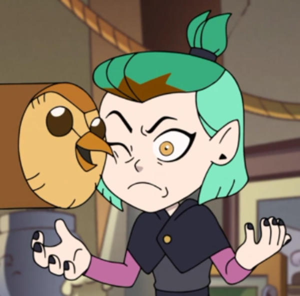 Hooty in Amity's Space(The Owl House)  Meme Template