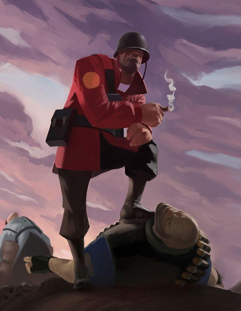 TF2 soldier poster crop  Meme Template