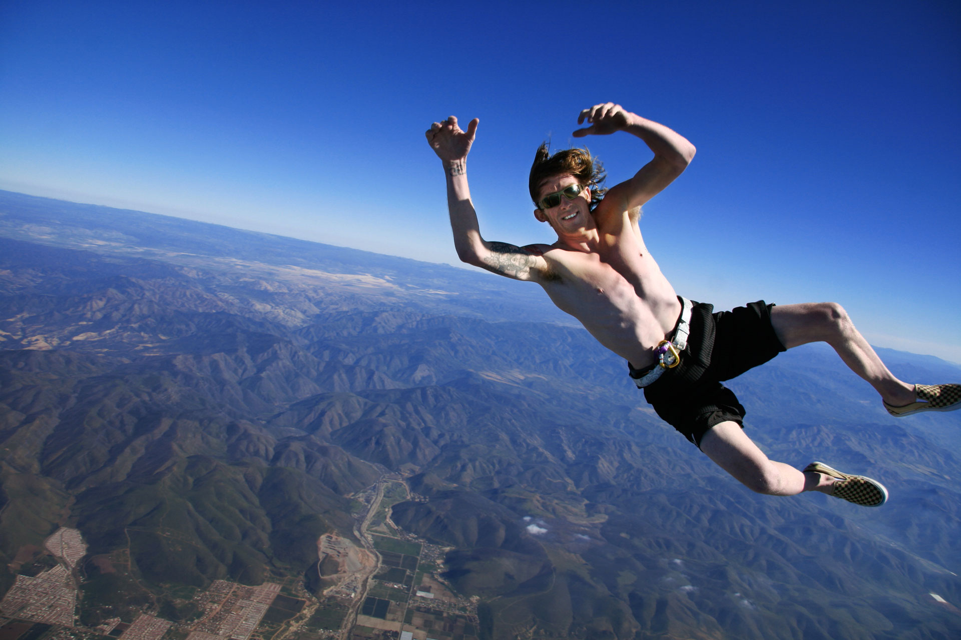 skydive without a parachute  Meme Template