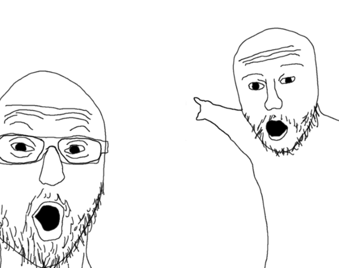 2 people pointing  Meme Template