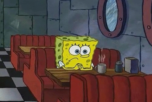 SpongeBob sitting alone  Meme Template