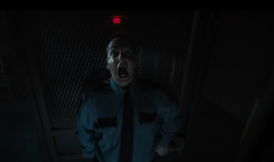 Screaming Night Guard  Meme Template