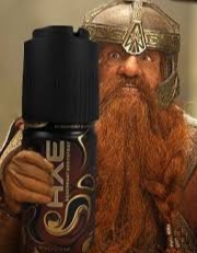 You have my axe body spray deodorant Gimli  Meme Template