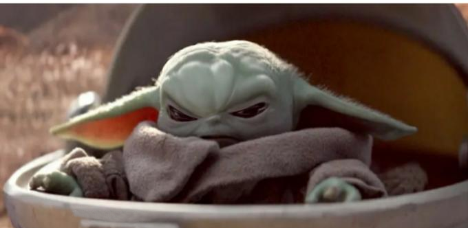 Angry baby yoda  Meme Template
