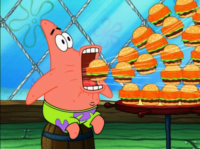 patrick star eat  Meme Template